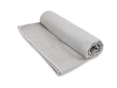 MimiNu, pielucha muślinowa, szary, 120-120 cm