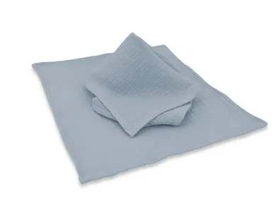 MimiNu, pieluszka muślinowa, jeans, 30-30 cm, 2 szt.