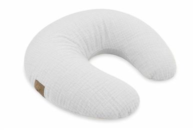 MimiNu, poduszka do karmienia na suwak, muślin, szary, 155 cm