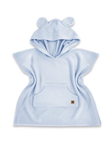 MimiNu, ponczo kąpielowe, bambus, błękit, 4-7 lat, rozmiar M, 56-63 cm