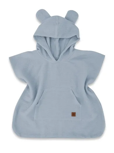 MimiNu, ponczo plażowe, szybkoschnące, rozmiar 4-7, muślin, jeans