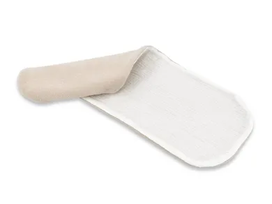 MimiNu, śliniak na ramię, termofrotte, muślin, śmietanka, 45-23 cm