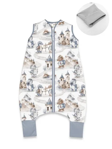 MimiNu, Smok Turysta, śpiworek do spania z nogawkami, TOG 2.5, rozmiar S, 1-2,5 l