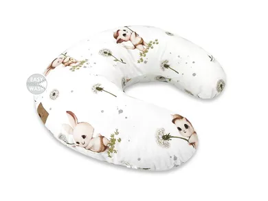 MimiNu, Soft, fasolka, poduszka do karmienia na suwak, kotki