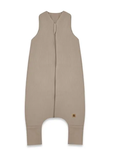 MimiNu, Soft, Flo, śpiworek całoroczny z nogawkami, prążek, mokka, TOG 2.0-2.5, rozmiar M, 2-6l