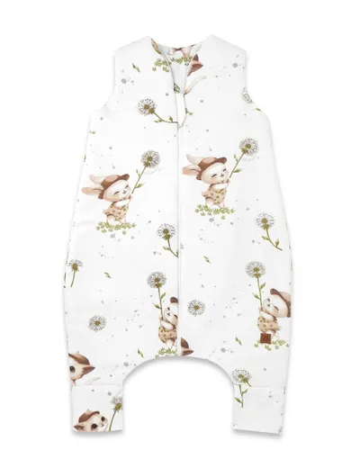 MimiNu, Soft, Flo, śpiworek do spania z nogawkami, letni, kotki, TOG 0.5, rozmiar S, 1-2,5 l