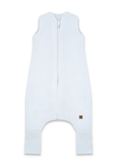 MimiNu, Soft, Flo, śpiworek do spania z nogawkami, prążek, baby blue, TOG 2-2.5, rozmiar S, 1-2.5 l