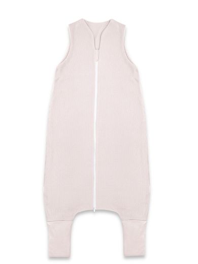 MimiNu, Soft, Flo, śpiworek do spania z nogawkami, prążek, pudrowy róż, TOG 0.5-1, rozmiar M, 2-6 l