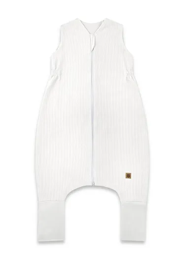 MimiNu, Soft, Flo, śpiworek do spania z nogawkami, prążek, śmietanka, TOG 0.5-1, rozmiar S, 1-2.5 l