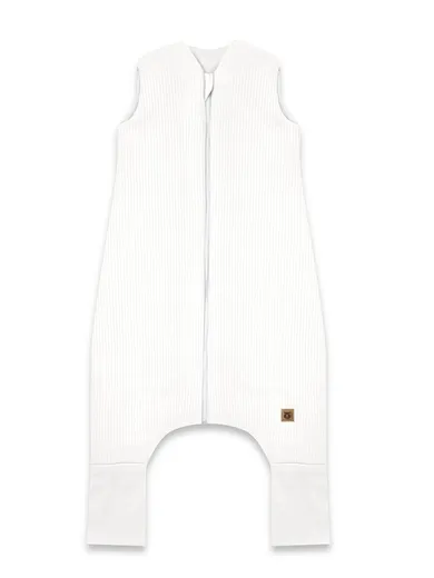 MimiNu, Soft, Flo, śpiworek do spania z nogawkami, prążek, śmietanka, TOG 2-2.5, rozmiar S, 1-2.5 l