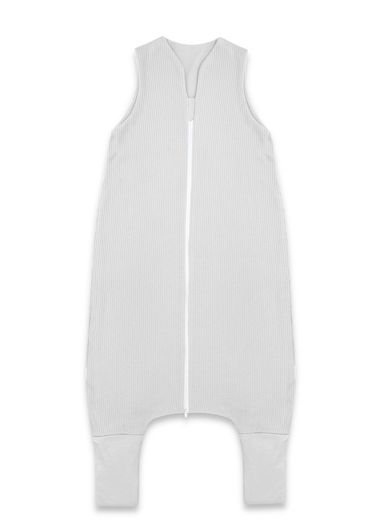 MimiNu, Soft, Flo, śpiworek do spania z nogawkami, prążek, szary, TOG 0.5-1, rozmiar M, 2-6 l