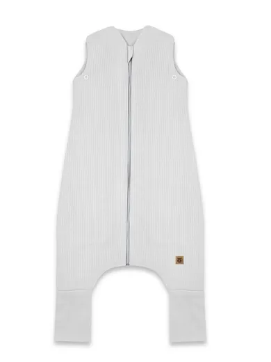 MimiNu, Soft, Flo, śpiworek do spania z nogawkami, prążek, szary, TOG 2-2.5, rozmiar S, 1-2.5 l