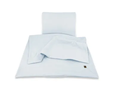 MimiNu, Soft, zestaw: pościel z wypełnieniem, TOG 1.75, baby blue, 75-100 cm