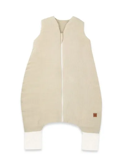 MimiNu, śpiworek z nogawkami, muślin, ciepły beż, całoroczny, TOG 2-2.5, rozmiar S, 1-2.5 l