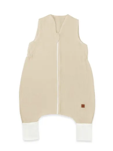 MimiNu, śpiworek z nogawkami, muślin, ciepły beż, letni, TOG 0.5, rozmiar S, 1-2.5 l