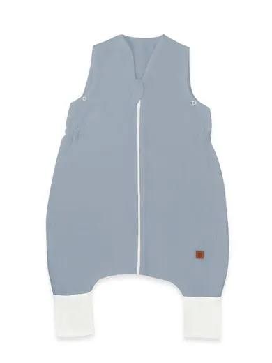 MimiNu, śpiworek z nogawkami, muślin, jeans, letni, TOG 0.5, rozmiar S, 1-2.5 l