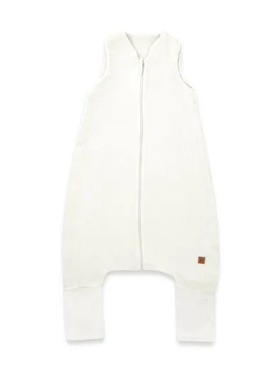 MimiNu, śpiworek z nogawkami, muślin, letni, śmietanka, TOG 0.5, rozmiar M, 2-6 l