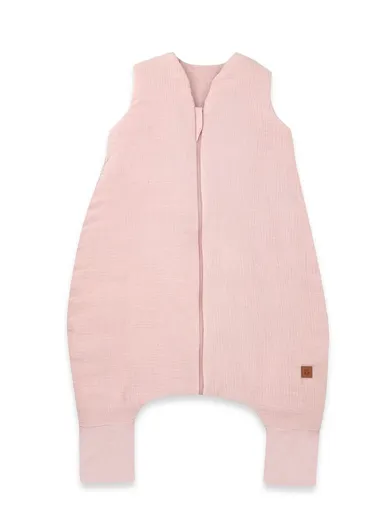 MimiNu, śpiworek z nogawkami, muślin, pudrowy róż, całoroczny, TOG 2-2.5, rozmiar S, 1-2.5 l