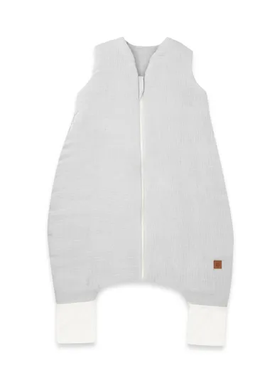 MimiNu, śpiworek z nogawkami, muślin, szary, całoroczny, TOG 2-2.5, rozmiar S, 1-2.5 l