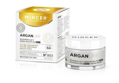 Mincer Pharma, ArganLife nr 803, regenerujący krem-maska na noc, 50 ml