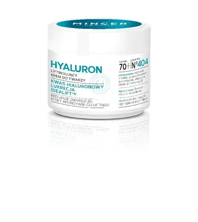 Mincer Pharma, Hyaluron, krem liftingujący 70+ nr 404, 50 ml