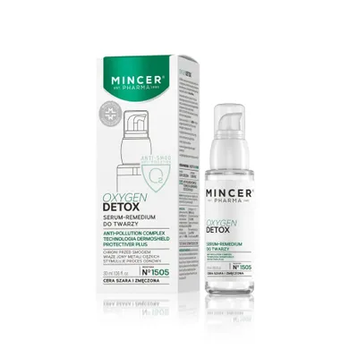 Mincer Pharma, Oxygen Detox nr 1505, serum-remedium do twarzy na dzień i na noc, 30 ml