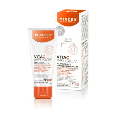 Mincer Pharma, Vita C Infusion nr 612, nawilżająca mikrodermabrazja, 75 ml