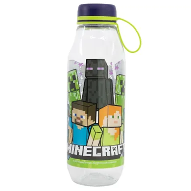 Minecraft, butelka plastikowa na wodę, 650 ml