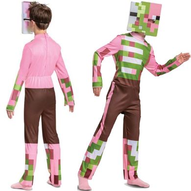 Minecraft, Halloween, strój karnawałowy, Zombie Pigman, 127-136 cm, 7-8 lat