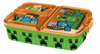 Minecraft, lunchbox, trzyczęściowy