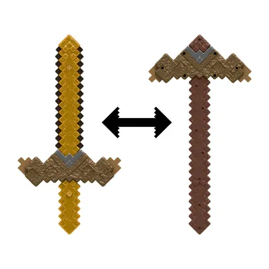 Minecraft, Miecz/Kilof 2 w 1, akcesorium z transformacją