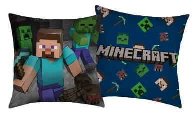 Minecraft, poduszka z wypełnieniem, 40-40 cm
