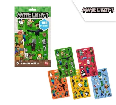 Minecraft, zestaw naklejek
