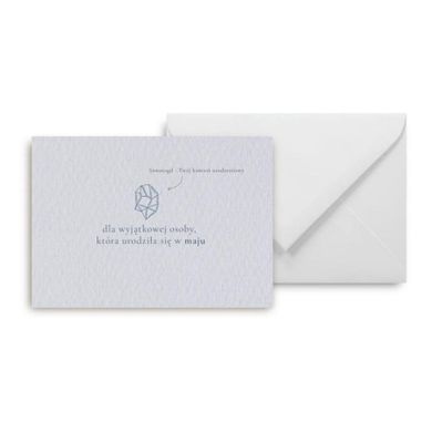 Mini kartka, Urodziny maj