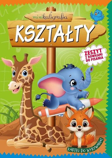 Minikaligrafia. Kształty. Zeszyt z rowkami do pisania