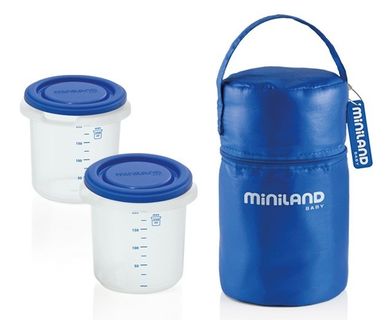 Miniland, pojemniki hermetyczne z opakowaniem izotermicznym, 2-250 ml