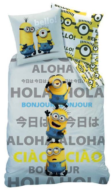 Minionki, 2-częściowy komplet pościeli, 160-200 cm