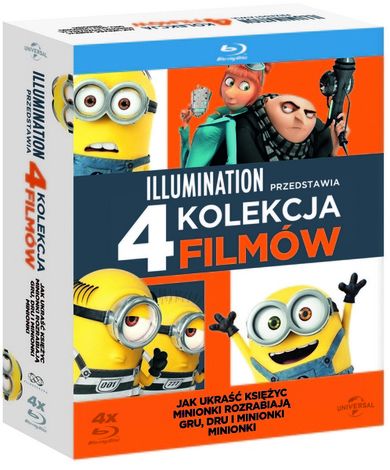 Minionki. Box 1-4. Blu-Ray