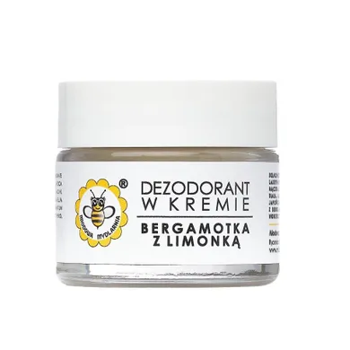 Miodowa Mydlarnia, dezodorant w kremie, Bergamotka z Limonką, 55g