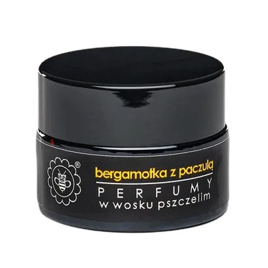 Miodowa Mydlarnia, perfumy w wosku pszczelim, Bergamotka z Paczulą, 15g