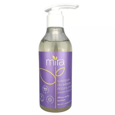 Mira, Pielęgnacyjny szampon do włosów, różany Miodek, 400 g
