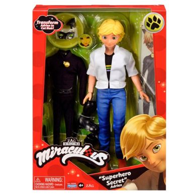 Miraculous: Biedronka i Czarny Kot, Adrien, lalka i strój Czarnego Kota