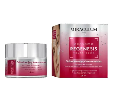 Miraculum, Exosome Regenesis Youth-Code, odbudowujący krem-maska na noc, 50 ml
