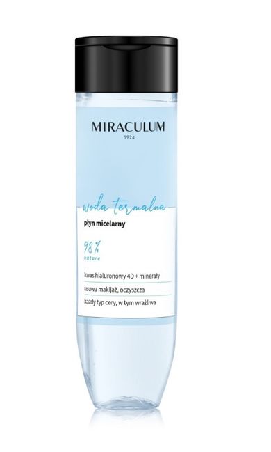 Miraculum, woda termalna, płyn micelarny do demakijażu twarzy, 200 ml