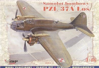 Mirage Hobby, PZL-37B Łoś Polski Samolot Bombowy, model do sklejania