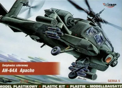 Mirage Hobby, Śmigłowiec szturmowy AH-64A Apache, 1:72, model do sklejania