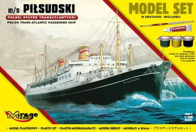 Mirage Hobby, statek Transatlantycki m/s PIŁSUDSKI, model do sklejania
