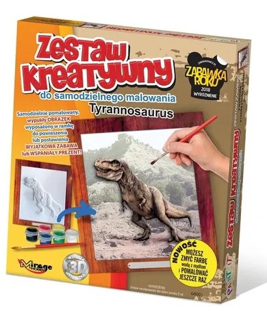 Mirage Hobby, Wypukła Malowanka, zestaw kreatywny do malowania, Dinozaur Tyrannosaurus