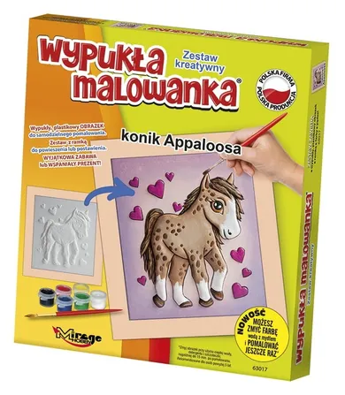 Mirage Hobby, Wypukła Malowanka, zestaw kreatywny do malowania, Konik Appalossa