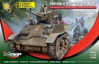 Mirage, Stuart M3A3, Wyzwolenie Paryża, model do sklejania